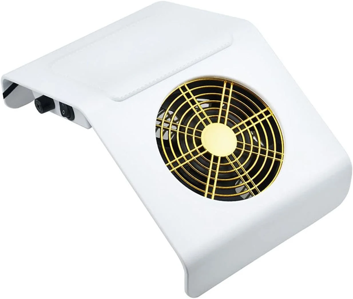 دستگاه جمع کننده گرد و غبار ناخن FURLOU، فن مکنده قدرتمند برای مانیکور 40 وات، مکش قوی، همه چیز برای دستگاه جاروبرقی مانیکور، پاک کننده گرد و غبار برای جذب گرد و غبار ناخن (رنگ: جاروبرقی سفید)