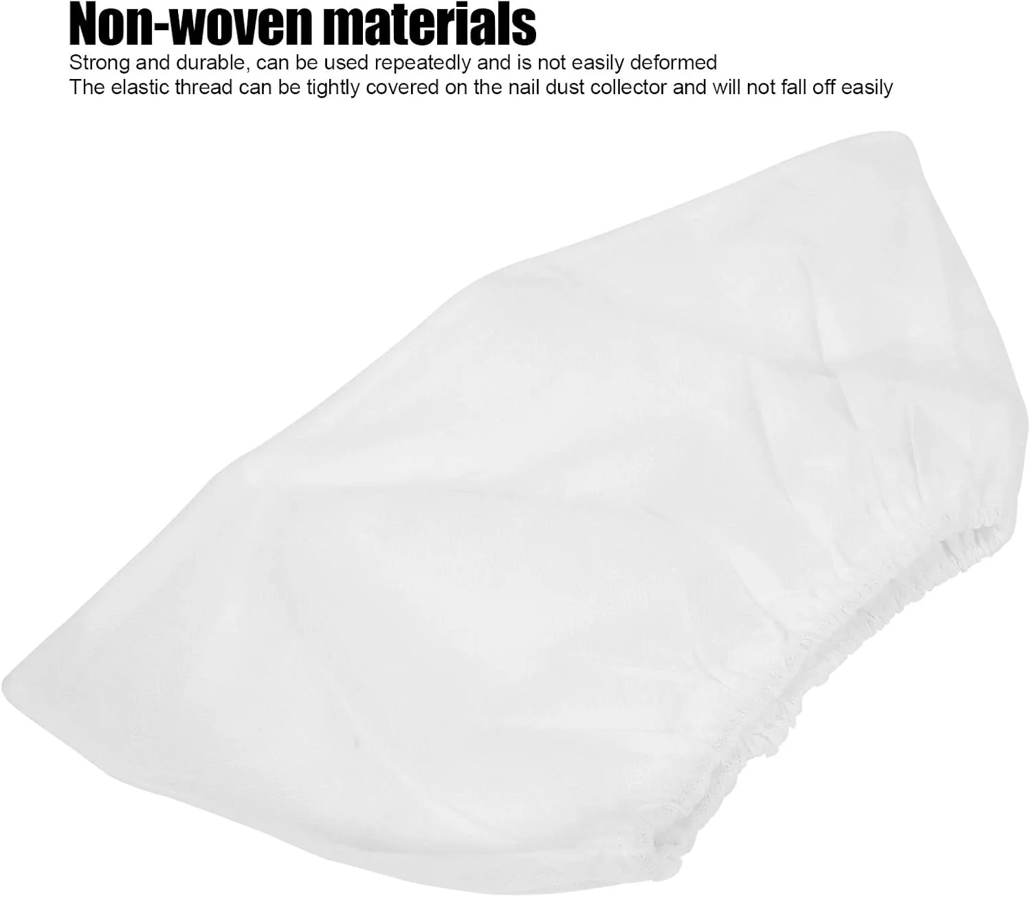 کیسه دستگاه جمع کننده گرد ناخن، 10 عدد کیسه جایگزین تمیز برای جمع آوری گرد ناخن، کیسه غیر بافته مناسب برای دستگاه مکنده 3 فن، ابزار جانبی مانیکور