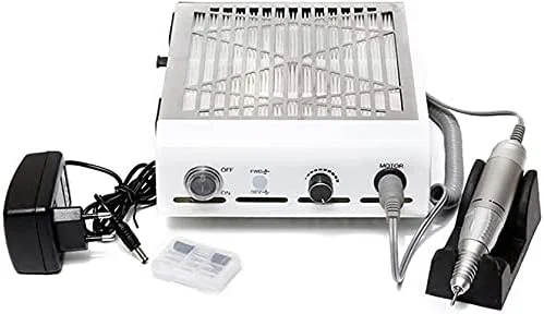 دستگاه چند منظوره 2 در 1 مکنده گرد و غبار ناخن، فن برقی دریل ناخن، ابزار و تجهیزات مانیکور پدیکور و تمیز کننده ناخن