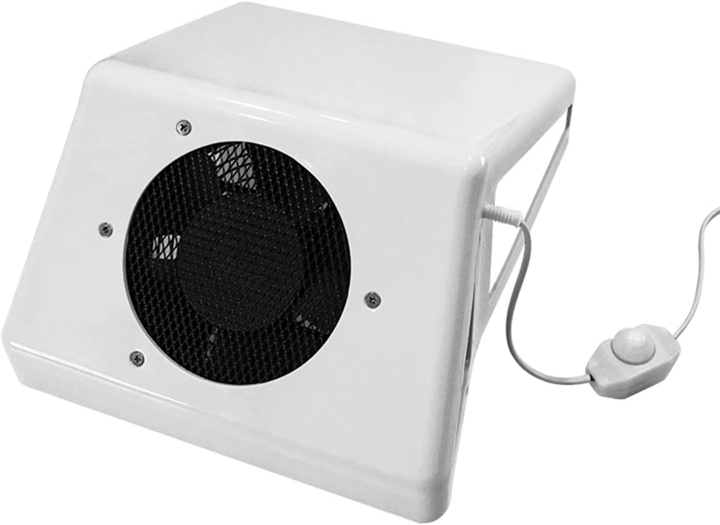 دستگاه جمع کننده گرد و غبار ناخن، جاروبرقی برقی فن مکنده ناخن برای مانیکور، تجهیزات هنر ناخن برای استفاده در سالن منزل، کم صدا (سفید 858-max)