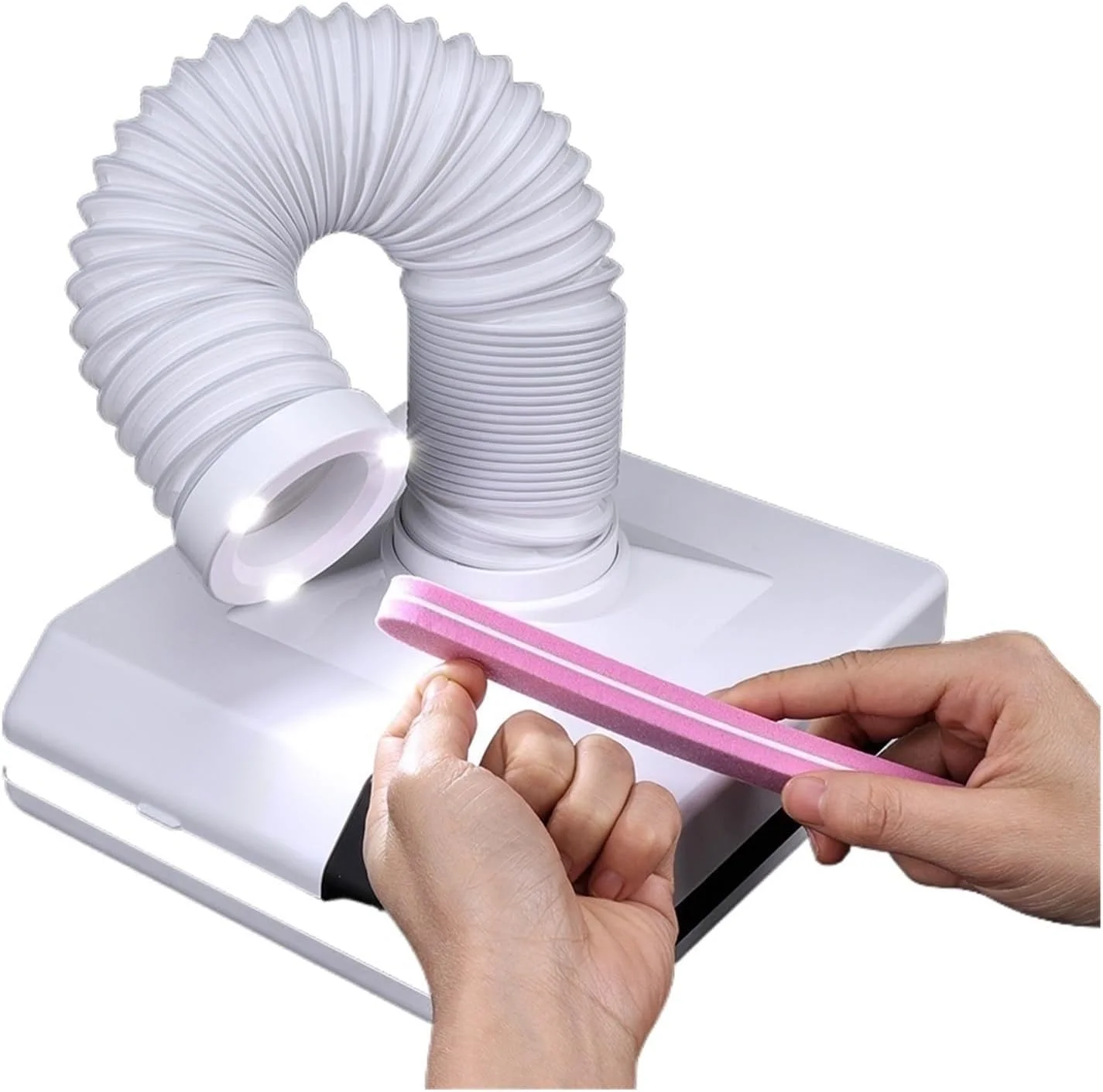 دستگاه جمع کننده گرد و غبار ناخن 60 واتی، جاروبرقی مانیکور برای سالن آرایشی، فن مکنده قوی با نورافکن LED دستگاه جمع کننده گرد و غبار ناخن 60 واتی، جاروبرقی مانیکور برای سالن آرایشی، فن مکنده قوی با نورافکن LED