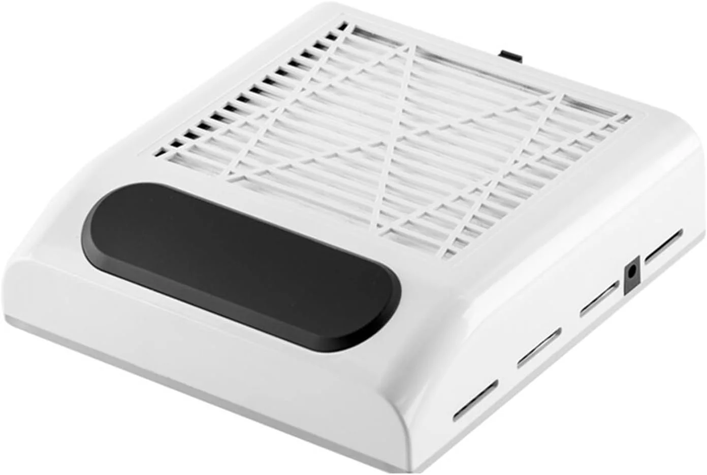 فن مکنده گرد و غبار ناخن برای دستگاه مانیکور، جاروبرقی قدرتمند با تجهیزات فیلتر قابل تعویض (سفید)