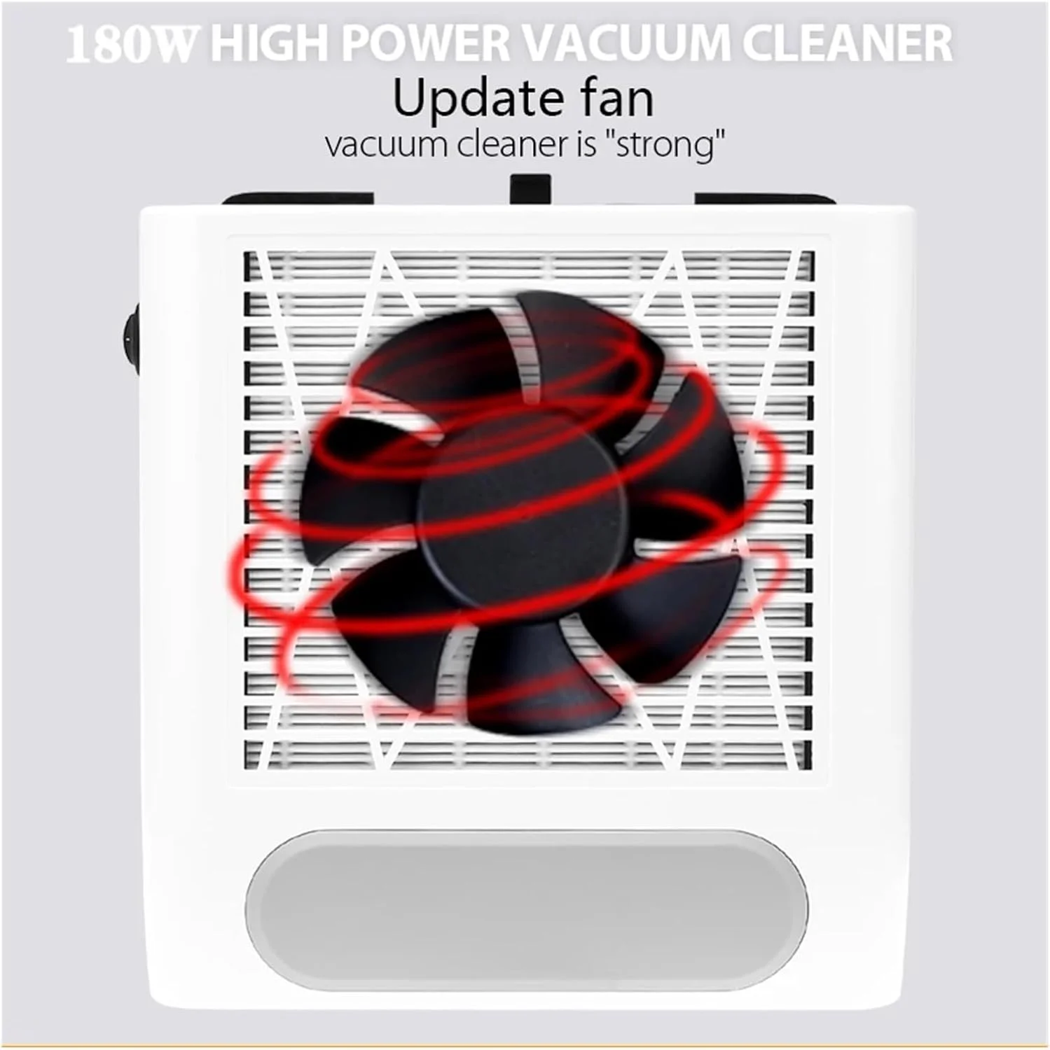 دستگاه جمع کننده گرد و غبار ناخن 180 واتی با فن مکنده قوی و فیلتر قابل تعویض مناسب برای سالن های مانیکور (سفید) دستگاه جمع کننده گرد و غبار ناخن 180 واتی با فن مکنده قوی و فیلتر قابل تعویض مناسب برای سالن های مانیکور (سفید)