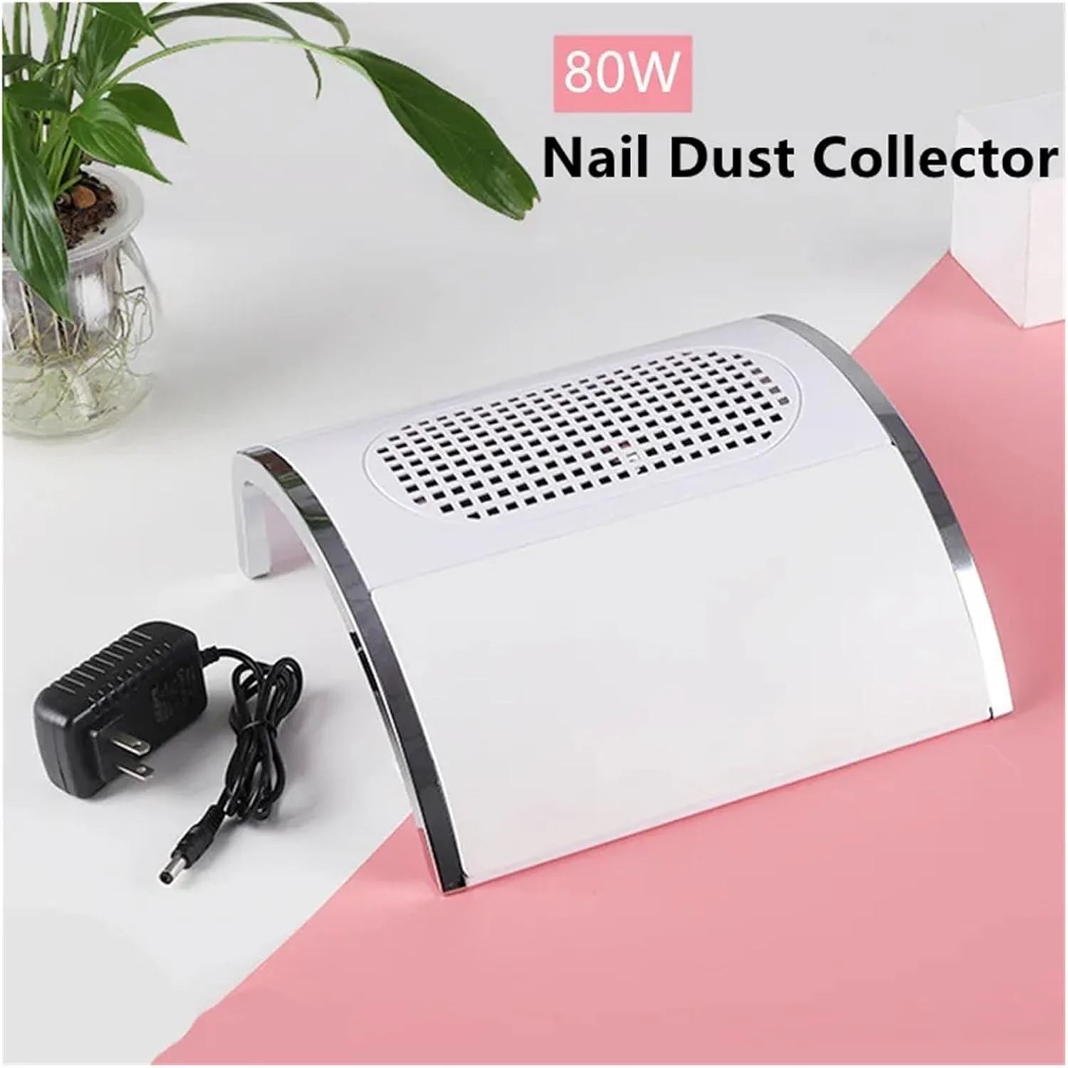 دستگاه جمع کننده گرد و غبار ناخن 80 واتی با دو فن، ابزار مانیکور با قدرت بالا (بنفش) دستگاه جمع کننده گرد و غبار ناخن 80 واتی با دو فن، ابزار مانیکور با قدرت بالا (بنفش)