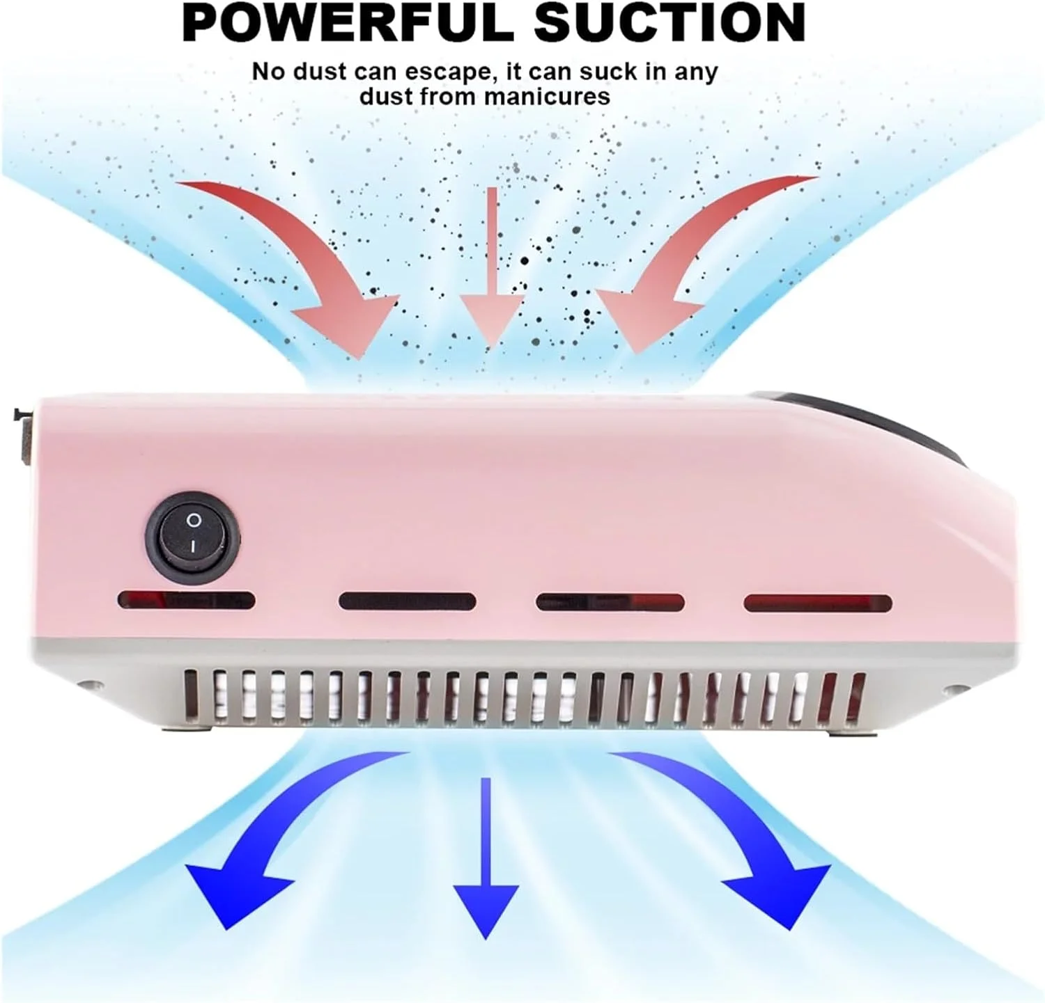 دستگاه جمع کننده گرد و غبار ناخن، ابزار مانیکور، جاروبرقی قدرتمند با فن مکنده فیلتر قابل جابجایی (طلایی) دستگاه جمع کننده گرد و غبار ناخن، ابزار مانیکور، جاروبرقی قدرتمند با فن مکنده فیلتر قابل جابجایی (طلایی)