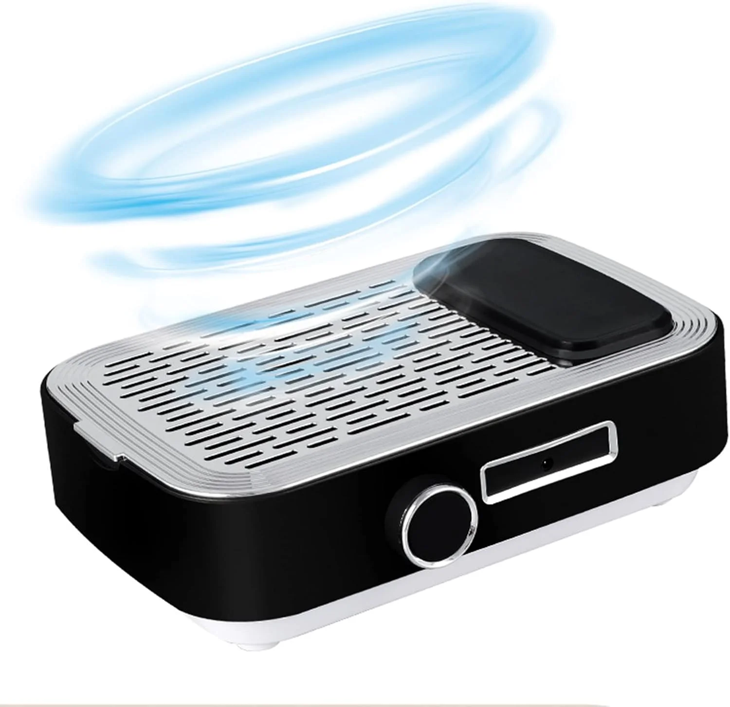 دستگاه جمع کننده گرد و غبار ناخن شارژی 80 واتی، مکنده ناخن، فن مکنده قدرتمند جاروبرقی ناخن، تجهیزات تمیز کننده سالن ناخن کاربردی، مشکی