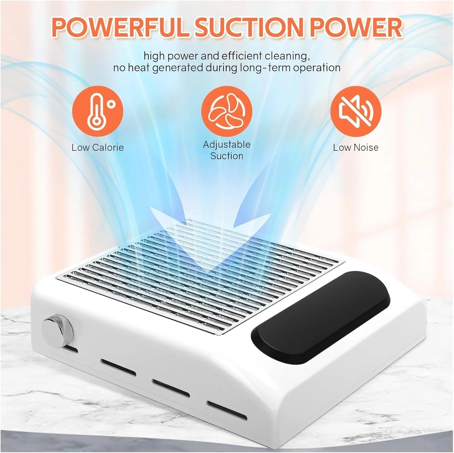 دستگاه مکنده گرد و غبار ناخن قدرتمند با فیلتر قابل استفاده مجدد برای مانیکور دستگاه مکنده گرد و غبار ناخن قدرتمند با فیلتر قابل استفاده مجدد برای مانیکور