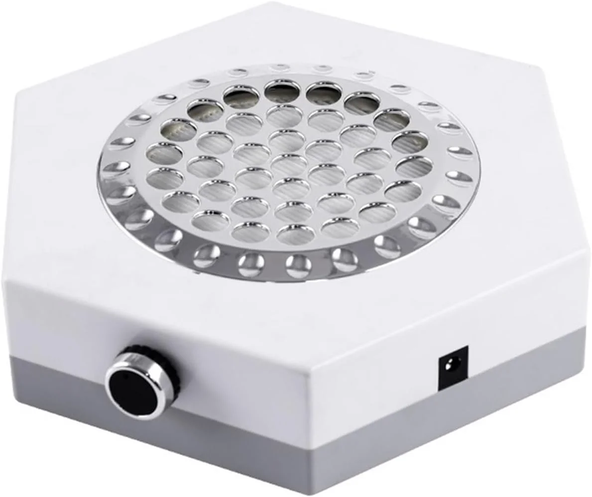 دستگاه مکنده گرد و غبار ناخن 80 وات با قدرت مکش بالا، سرعت قابل تنظیم، دارای فیلتر، مناسب برای مانیکور و سالن