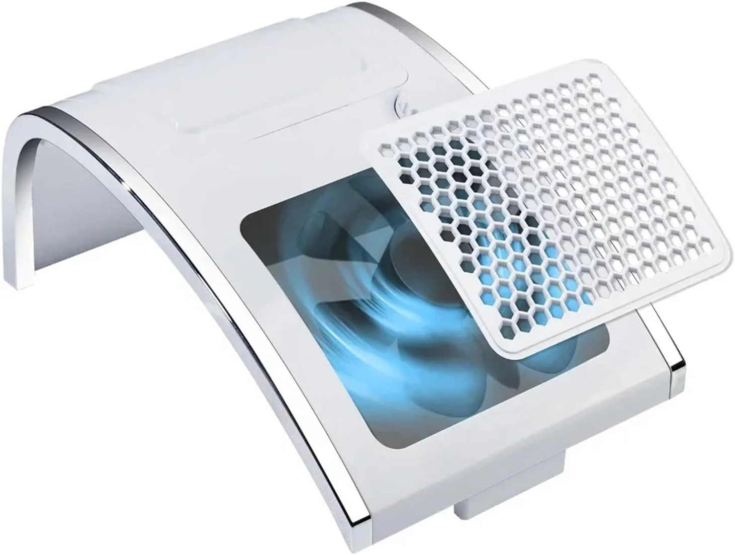 دستگاه مکنده گرد ناخن برای ناخن های اکریلیک، فیلتر موتوری قابل تنظیم با 2 فن قوی