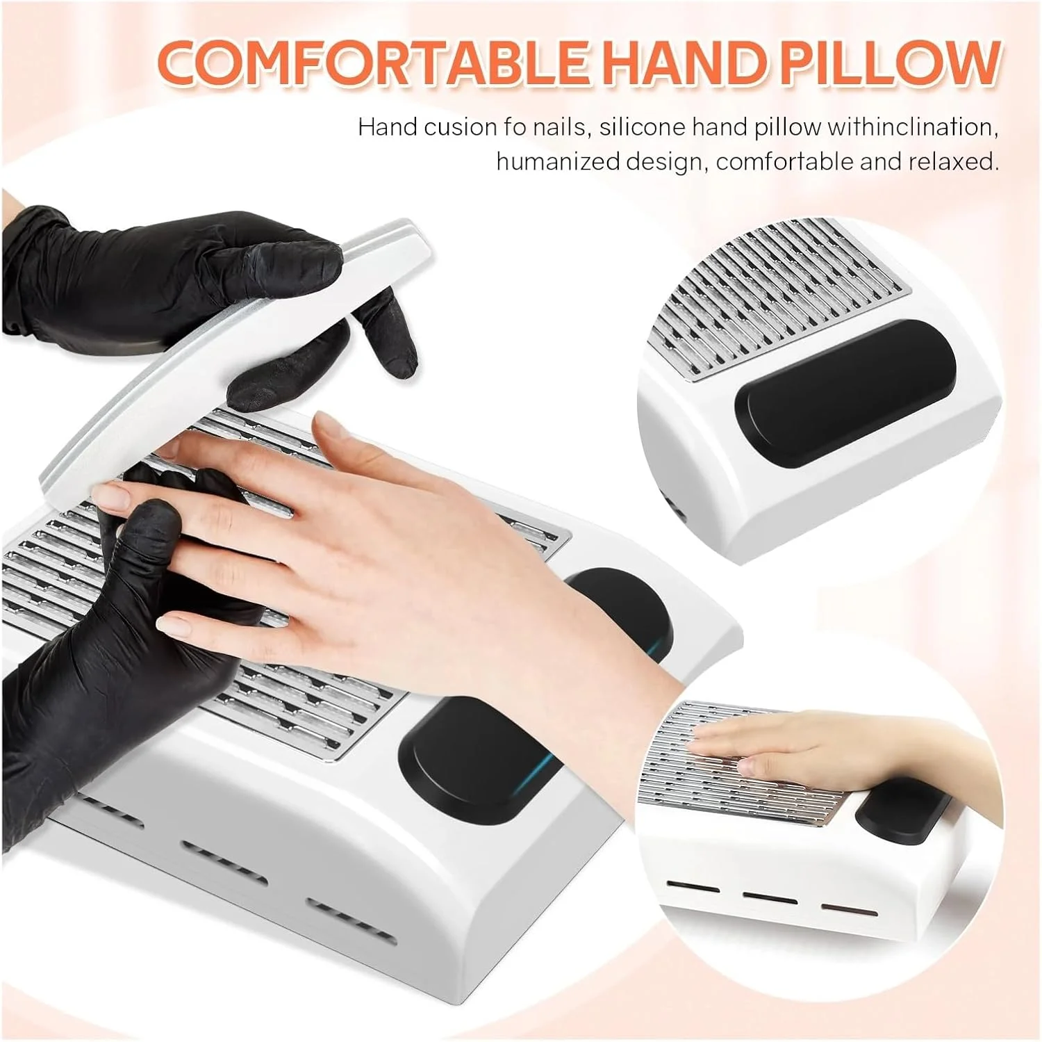 دستگاه مکنده گرد و غبار ناخن قدرتمند با فیلتر قابل استفاده مجدد برای مانیکور دستگاه مکنده گرد و غبار ناخن قدرتمند با فیلتر قابل استفاده مجدد برای مانیکور