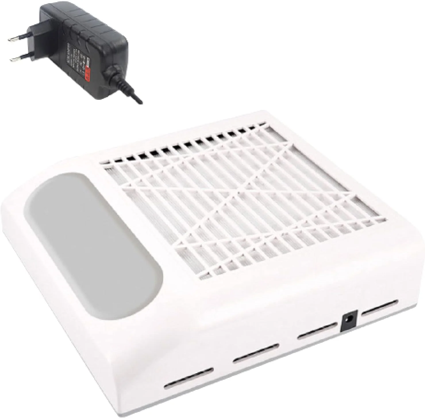 دستگاه طراحی ناخن، جمع کننده گرد و غبار ناخن، فن 80 واتی جاروبرقی با فیلتر، ابزار قدرتمند طراحی ناخن، جاروبرقی برقی ناخن USPlugwhite