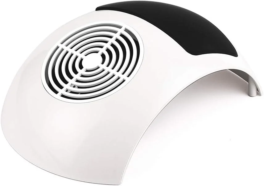 دستگاه مکنده گرد و غبار ناخن با قدرت بالا 80 وات، ابزار مانیکور و پد چرمی، مناسب برای تمیز کردن ناخن های ژلی و اکریلیک در سالن