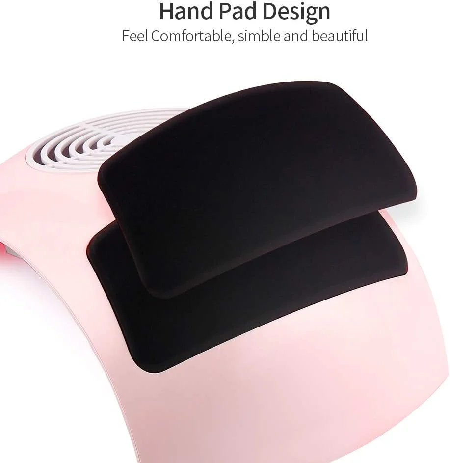 دستگاه مکنده گرد و غبار ناخن با قدرت بالا 80 وات، ابزار مانیکور و پد چرمی، مناسب برای تمیز کردن ناخن های ژلی و اکریلیک در سالن