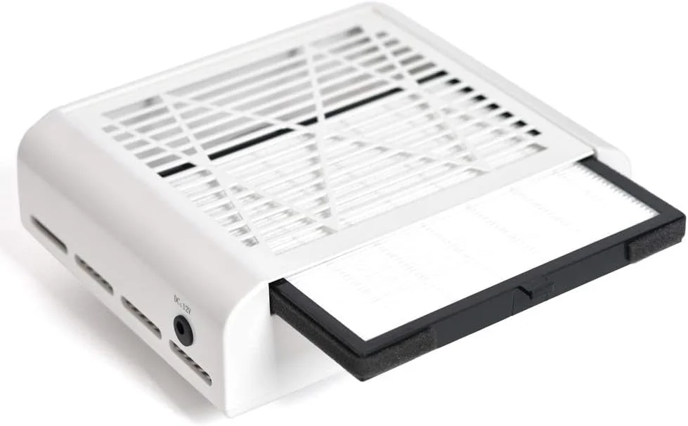 فن مکنده گرد و غبار ناخن KADS، جمع کننده گرد و غبار ناخن با فیلتر ضد ریزش (220 ولت EU Plug)