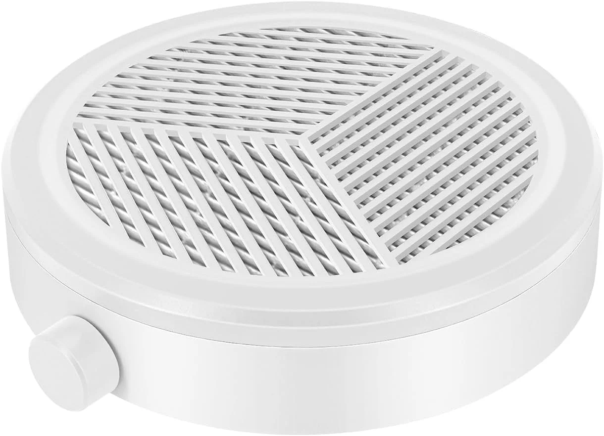 جمع کننده کوچک گرد و غبار ناخن AONOLOVO، فن جاروبرقی برقی قدرتمند و بی صدا با مکش قابل تنظیم برای مانیکورهای ناخن، از بین بردن ژل و پودر اکریلیک ناخن، کم صدا، سفید