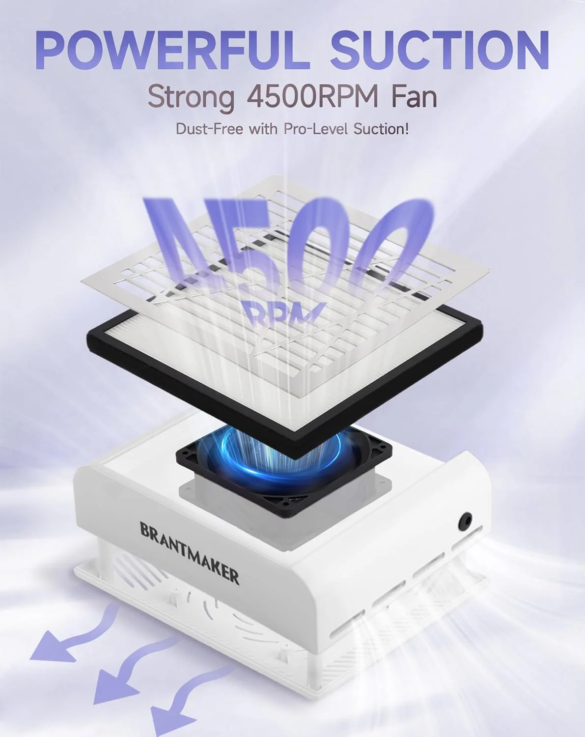 دستگاه جمع کننده گرد و غبار ناخن با برس و 2 فیلتر قابل استفاده مجدد، مکنده گرد و غبار 60 واتی برای استفاده در سالن منزل، فن مکنده گرد و غبار برای ناخن های اکریلیک (سفید) دستگاه جمع کننده گرد و غبار ناخن با برس و 2 فیلتر قابل استفاده مجدد، مکنده گرد و غبار 60 واتی برای استفاده در سالن منزل، فن مکنده گرد و غبار برای ناخن های اکریلیک (سفید)