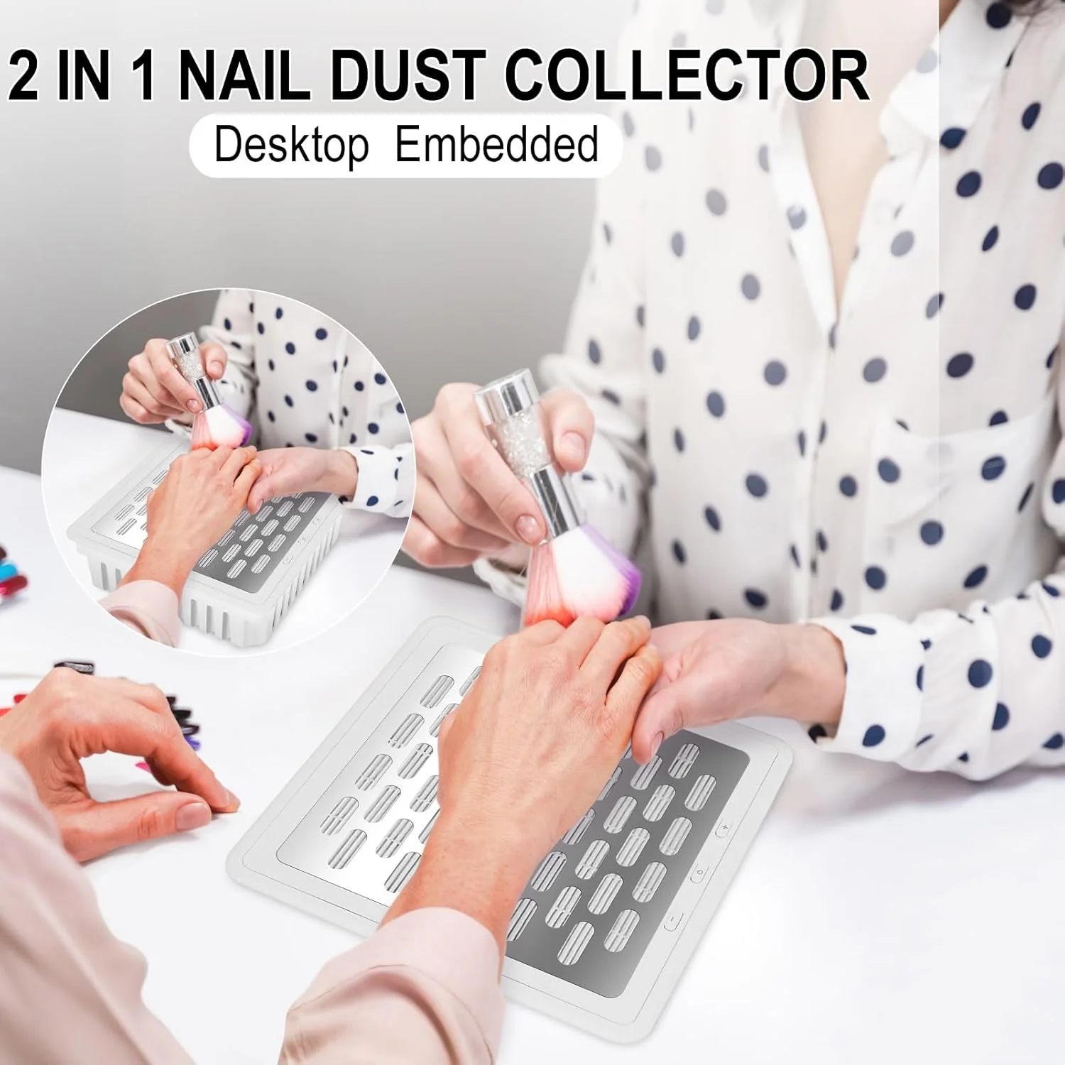 جمع کننده گرد و غبار ناخن، جاروبرقی رومیزی ناخن داخلی، فن مکش قدرتمند گرد و غبار، سرعت قابل تنظیم، جمع کننده گرد و غبار حرفه ای برای ناخن کاران، مناسب برای مانیکور و پدیکور و پولیش ژل اکریلیک جمع کننده گرد و غبار ناخن، جاروبرقی رومیزی ناخن داخلی، فن مکش قدرتمند گرد و غبار، سرعت قابل تنظیم، جمع کننده گرد و غبار حرفه ای برای ناخن کاران، مناسب برای مانیکور و پدیکور و پولیش ژل اکریلیک
