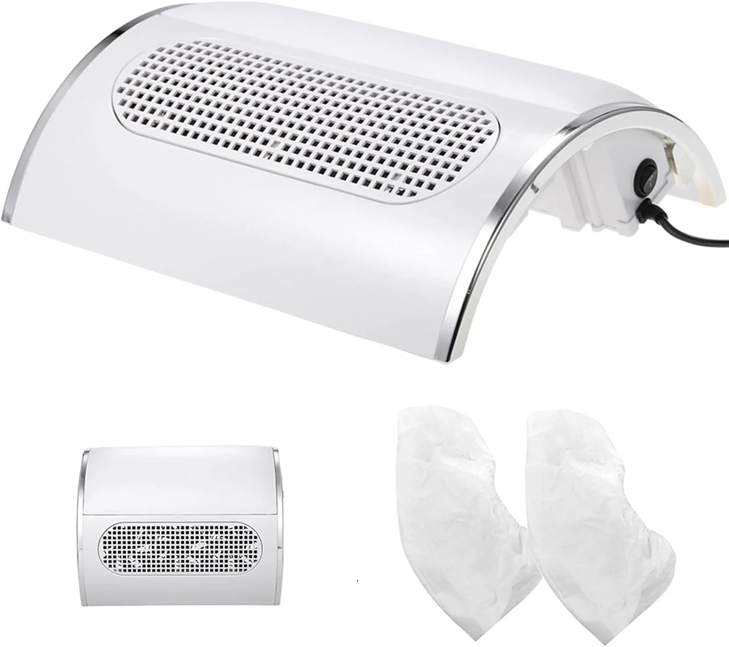 دستگاه مکنده رومیزی 40 وات Anself برای مانیکور حرفه ای، جمع کننده گرد و غبار ناخن، ابزار تمیز کننده برای طراحی ناخن با 3 فن و 2 کیسه دستگاه مکنده رومیزی 40 وات Anself برای مانیکور حرفه ای، جمع کننده گرد و غبار ناخن، ابزار تمیز کننده برای طراحی ناخن با 3 فن و 2 کیسه