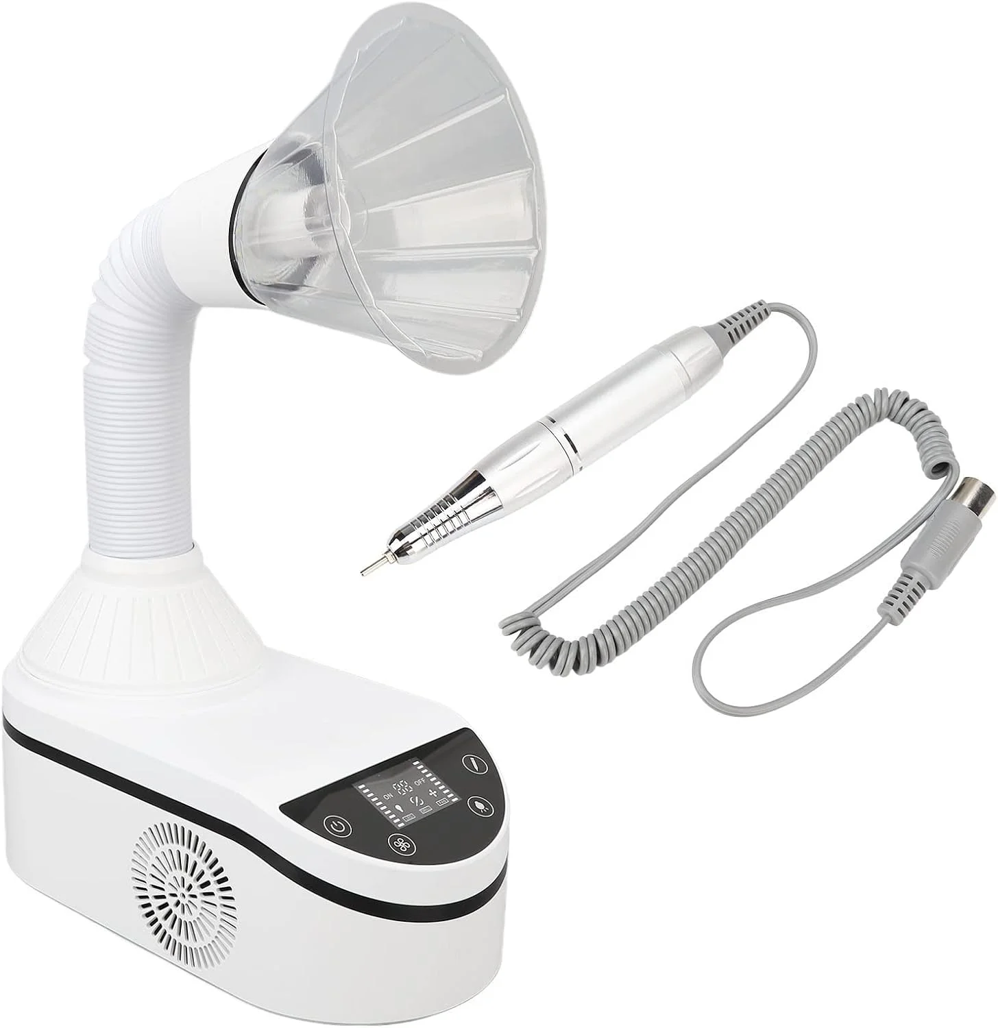 دستگاه جمع کننده گرد و غبار ناخن 230 واتی، دستگاه 2 در 1 دریل ناخن با پوشش پلاستیکی، چراغ LED، مکنده قوی فن، خشک کن هوای جاروبرقی مانیکور برای ناخن های اکریلیک پولیش (دوشاخه آمریکایی) دستگاه جمع کننده گرد و غبار ناخن 230 واتی، دستگاه 2 در 1 دریل ناخن با پوشش پلاستیکی، چراغ LED، مکنده قوی فن، خشک کن هوای جاروبرقی مانیکور برای ناخن های اکریلیک پولیش (دوشاخه آمریکایی)