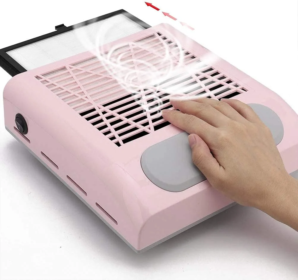 دستگاه جمع کننده گرد و غبار ناخن، مکنده قدرتمند 80 واتی برای پودر دیپ، ناخن های اکریلیک و پلی ژل - فیلتر برقی ناخن برای مانیکور و پدیکور هنگام استفاده از دریل ناخن، سوهان و بافر دستگاه جمع کننده گرد و غبار ناخن، مکنده قدرتمند 80 واتی برای پودر دیپ، ناخن های اکریلیک و پلی ژل - فیلتر برقی ناخن برای مانیکور و پدیکور هنگام استفاده از دریل ناخن، سوهان و بافر