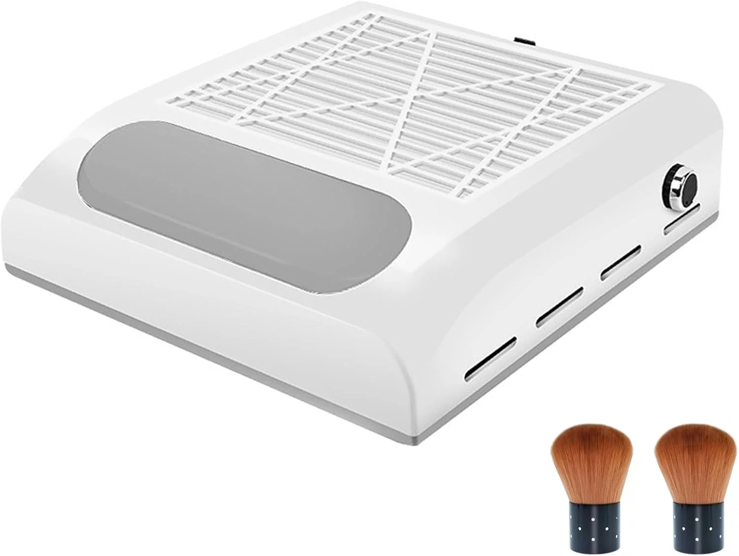 دستگاه جمع کننده گرد و غبار ناخن 80 وات، با قدرت مکش قابل تنظیم، صدای کم و فیلتر کشویی - استخراج کننده لوازم ناخن رومیزی 2 در 1 برای مراقبت کارآمد از ناخن دستگاه جمع کننده گرد و غبار ناخن 80 وات، با قدرت مکش قابل تنظیم، صدای کم و فیلتر کشویی - استخراج کننده لوازم ناخن رومیزی 2 در 1 برای مراقبت کارآمد از ناخن