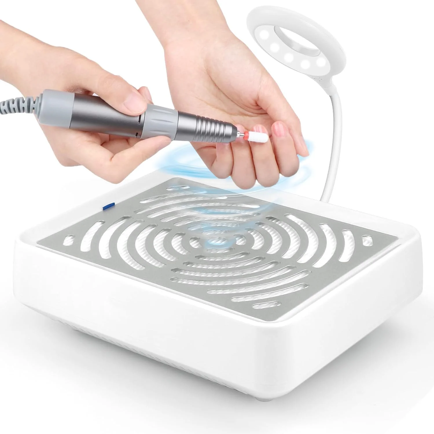 دستگاه جمع کننده گرد و غبار ناخن Angju با نور LED - فن مکنده گرد و غبار ناخن قدرتمند 40 واتی با فیلتر قابل استفاده مجدد، لوازم مانیکور جمع کننده گرد و غبار برقی برای ناخن های اکریلیک، کم صدا دستگاه جمع کننده گرد و غبار ناخن Angju با نور LED - فن مکنده گرد و غبار ناخن قدرتمند 40 واتی با فیلتر قابل استفاده مجدد، لوازم مانیکور جمع کننده گرد و غبار برقی برای ناخن های اکریلیک، کم صدا