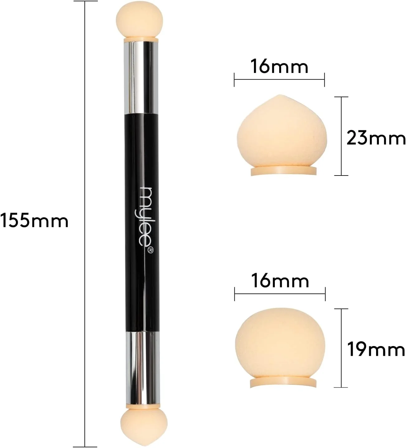 قلم اپلیکاتور اسفنجی دو طرفه مایلی - ابعاد قابل حمل - مناسب برای پخش رنگدانه ها، اکلیل ها و پولک ها - ایجاد جلوه گرادیان و آمبره، ابزار طراحی ناخن DIY - دارای 4 سر جایگزین - فاقد تست حیوانی و مواد مشتق از حیوانات قلم اپلیکاتور اسفنجی دو طرفه مایلی - ابعاد قابل حمل - مناسب برای پخش رنگدانه ها، اکلیل ها و پولک ها - ایجاد جلوه گرادیان و آمبره، ابزار طراحی ناخن DIY - دارای 4 سر جایگزین - فاقد تست حیوانی و مواد مشتق از حیوانات