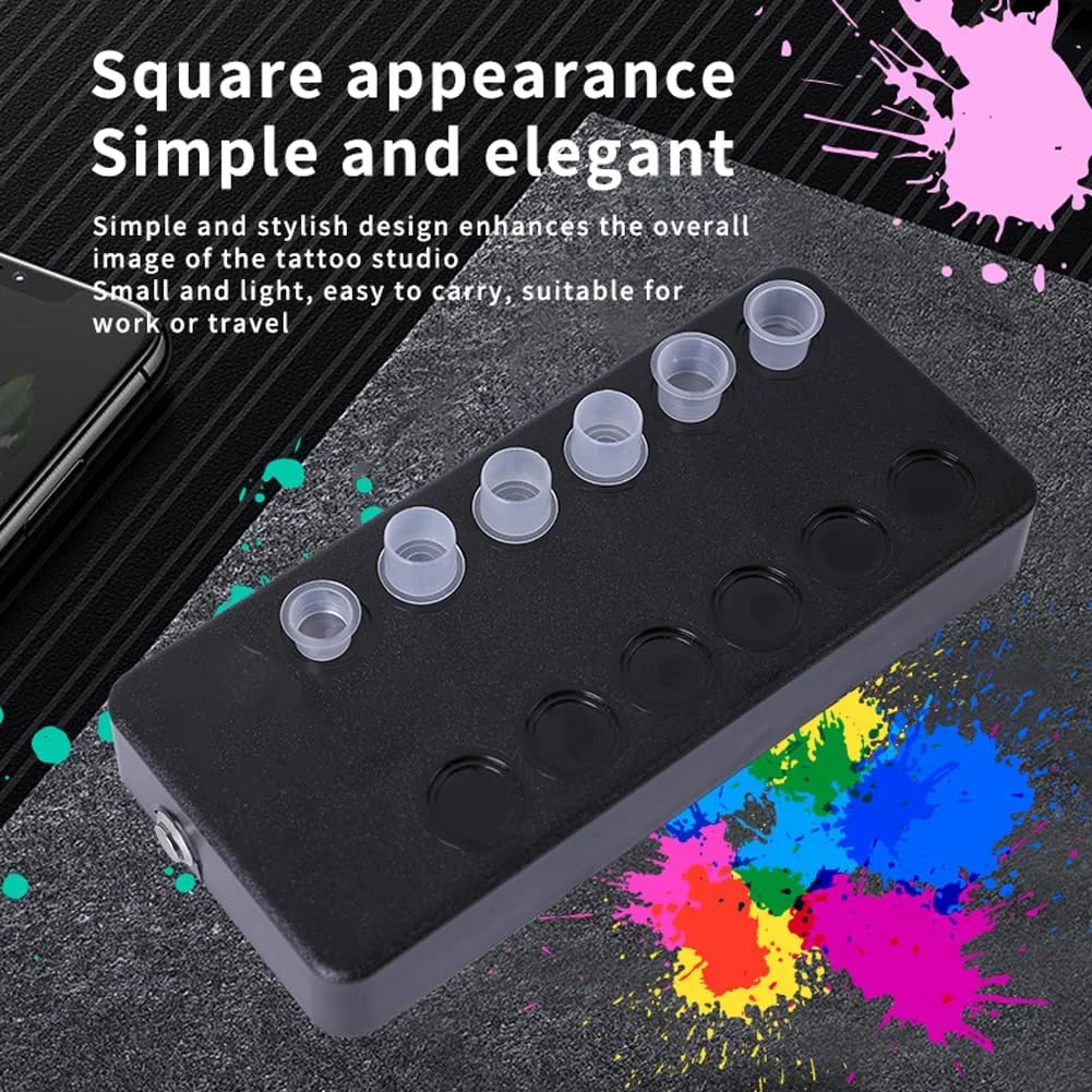 میکسر ورتکس کوچک، ست رنگ تاتو، همزن رنگدانه جوهر تاتو شارژی، 12 جایگاه با 40 فنجان رنگ و 200 میله مغناطیسی برای جوهر رنگدانه تاتو، لاک ناخن، رنگ مژه میکسر ورتکس کوچک، ست رنگ تاتو، همزن رنگدانه جوهر تاتو شارژی، 12 جایگاه با 40 فنجان رنگ و 200 میله مغناطیسی برای جوهر رنگدانه تاتو، لاک ناخن، رنگ مژه