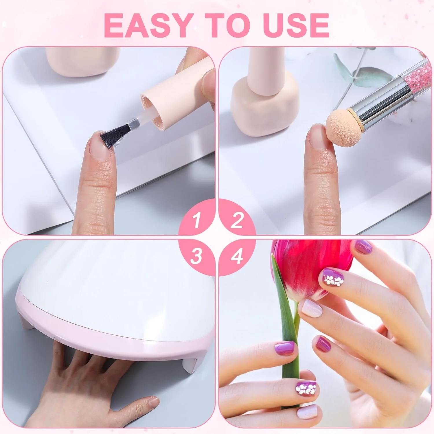 قلم موی بیبی بومر، قلم موی اسفنجی دو سر، اسفنج های گرد طراحی ناخن و قلم موی اسفنجی برای طراحی ناخن DIY، جلوه آمبره، شامل 12 سر جایگزین برای ژل UV و ناخن های مصنوعی قلم موی بیبی بومر، قلم موی اسفنجی دو سر، اسفنج های گرد طراحی ناخن و قلم موی اسفنجی برای طراحی ناخن DIY، جلوه آمبره، شامل 12 سر جایگزین برای ژل UV و ناخن های مصنوعی