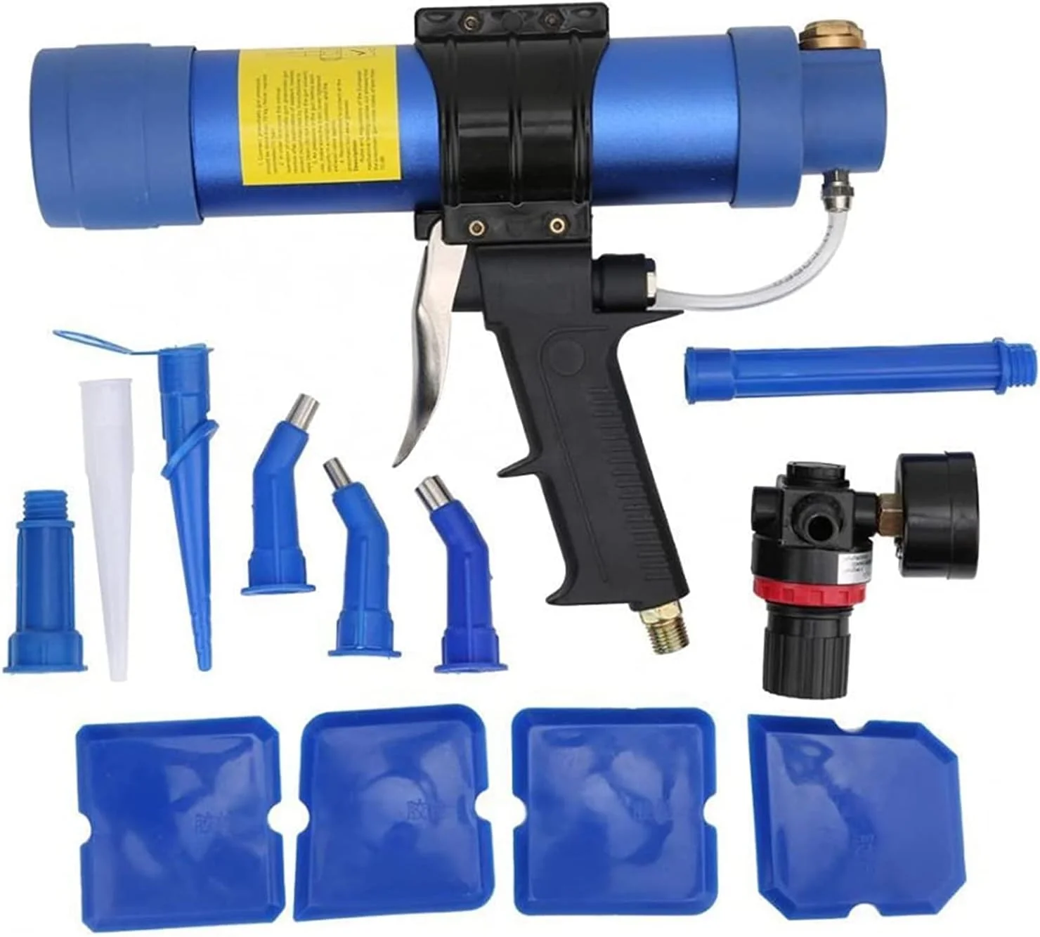 تفنگ اسپری رنگ بادی REHOOF، تفنگ درزگیری پنوماتیک کوچک Q3 310ML، تفنگ چسب شیشه ای پنوماتیک، تفنگ سیلیکونی با سرعت قابل تنظیم، ابزار حرارتی تعمیرات الکتریکی صنعتی برای هنر ناخن موقت، خودرو و سرگرمی