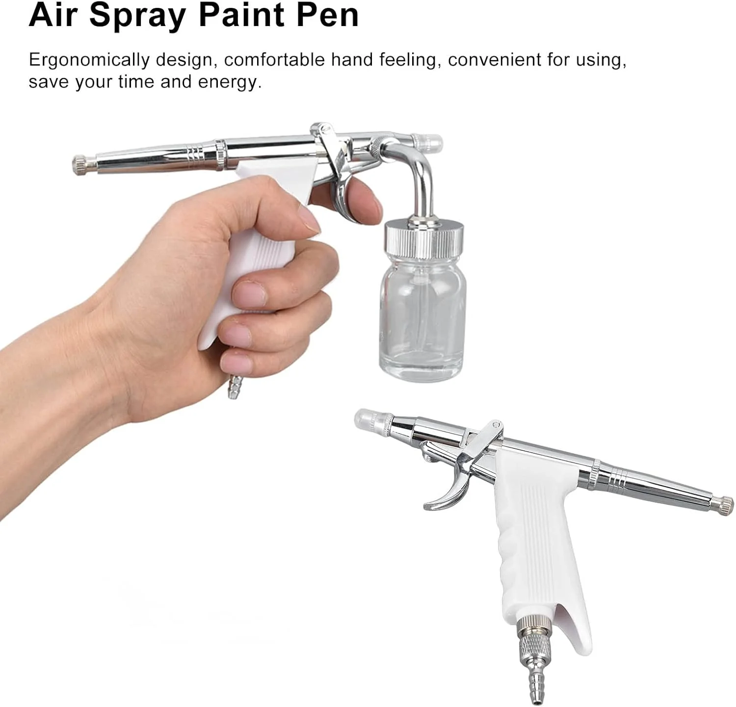 قلم ایربراش دستی قابل حمل چند منظوره برای آرایش، تزیین کیک، هنر و صنایع دستی قلم ایربراش دستی قابل حمل چند منظوره برای آرایش، تزیین کیک، هنر و صنایع دستی