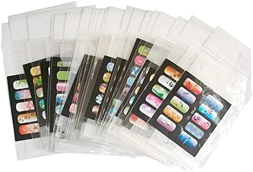 ابزار طراحی شابلون مانیکور BUYTER، 20 تکه شیت الگو رنگ آمیزی ناخن قابل استفاده مجدد (10 عدد تصادفی)