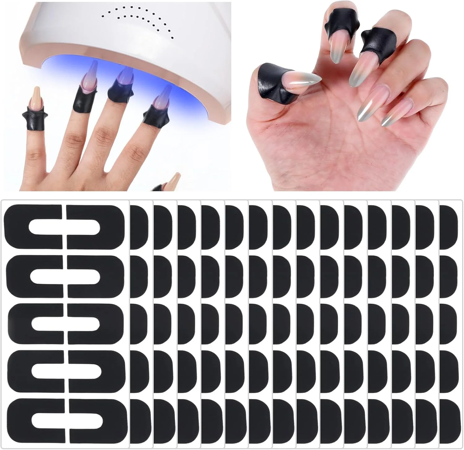 بسته 150 عددی شابلون لاک ناخن، محافظ لاک ناخن برای جلوگیری از ریختن لاک، لوازم جانبی ابزار اولیه طراحی ناخن بسته 150 عددی شابلون لاک ناخن، محافظ لاک ناخن برای جلوگیری از ریختن لاک، لوازم جانبی ابزار اولیه طراحی ناخن