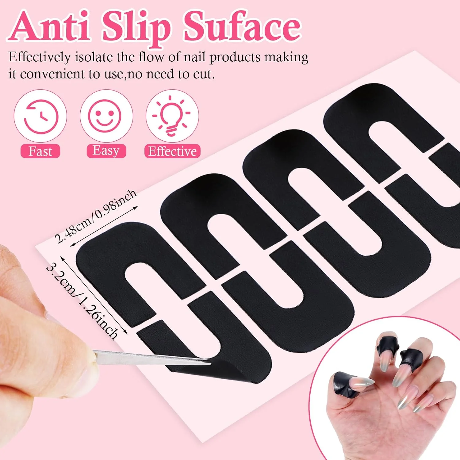 بسته 150 عددی شابلون لاک ناخن، محافظ لاک ناخن برای جلوگیری از ریختن لاک، لوازم جانبی ابزار اولیه طراحی ناخن بسته 150 عددی شابلون لاک ناخن، محافظ لاک ناخن برای جلوگیری از ریختن لاک، لوازم جانبی ابزار اولیه طراحی ناخن