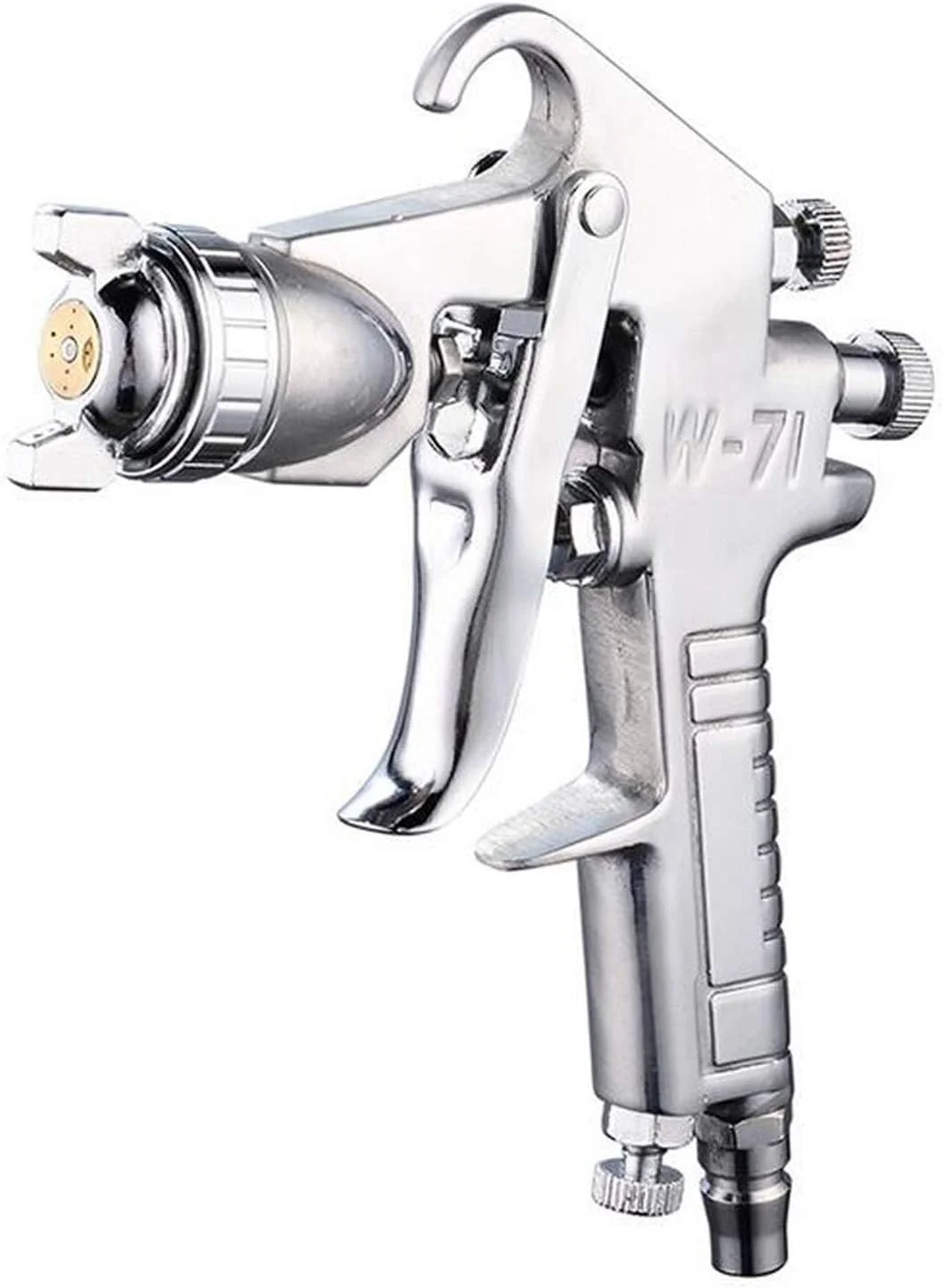 کیت ایربراش W-71 حرفه ای رنگ مبلمان W71 اسپری ایربراش ابزار اتومایزر رنگ آمیزی آلیاژی با قیف 400 میلی لیتری برای رنگ آمیزی خودرو