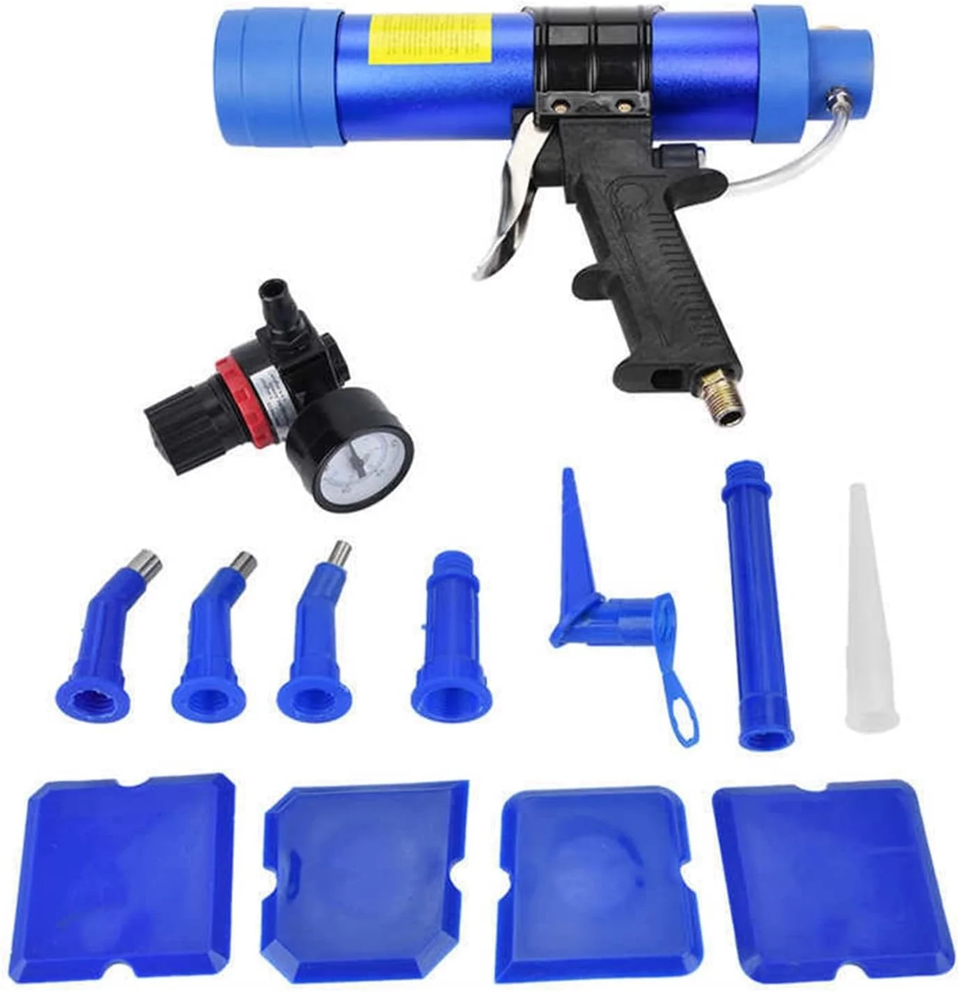 پیستوله بادی اسپری 310 میلی لیتری با قابلیت تنظیم، تفنگ درزگیری پنوماتیک، چسب شیشه، تفنگ لاستیکی هوا، ابزار درزگیری کارتریج برای هنر ناخن موقت و سرگرمی های خودرو (سایز : 1) پیستوله بادی اسپری 310 میلی لیتری با قابلیت تنظیم، تفنگ درزگیری پنوماتیک، چسب شیشه، تفنگ لاستیکی هوا، ابزار درزگیری کارتریج برای هنر ناخن موقت و سرگرمی های خودرو (سایز : 1)