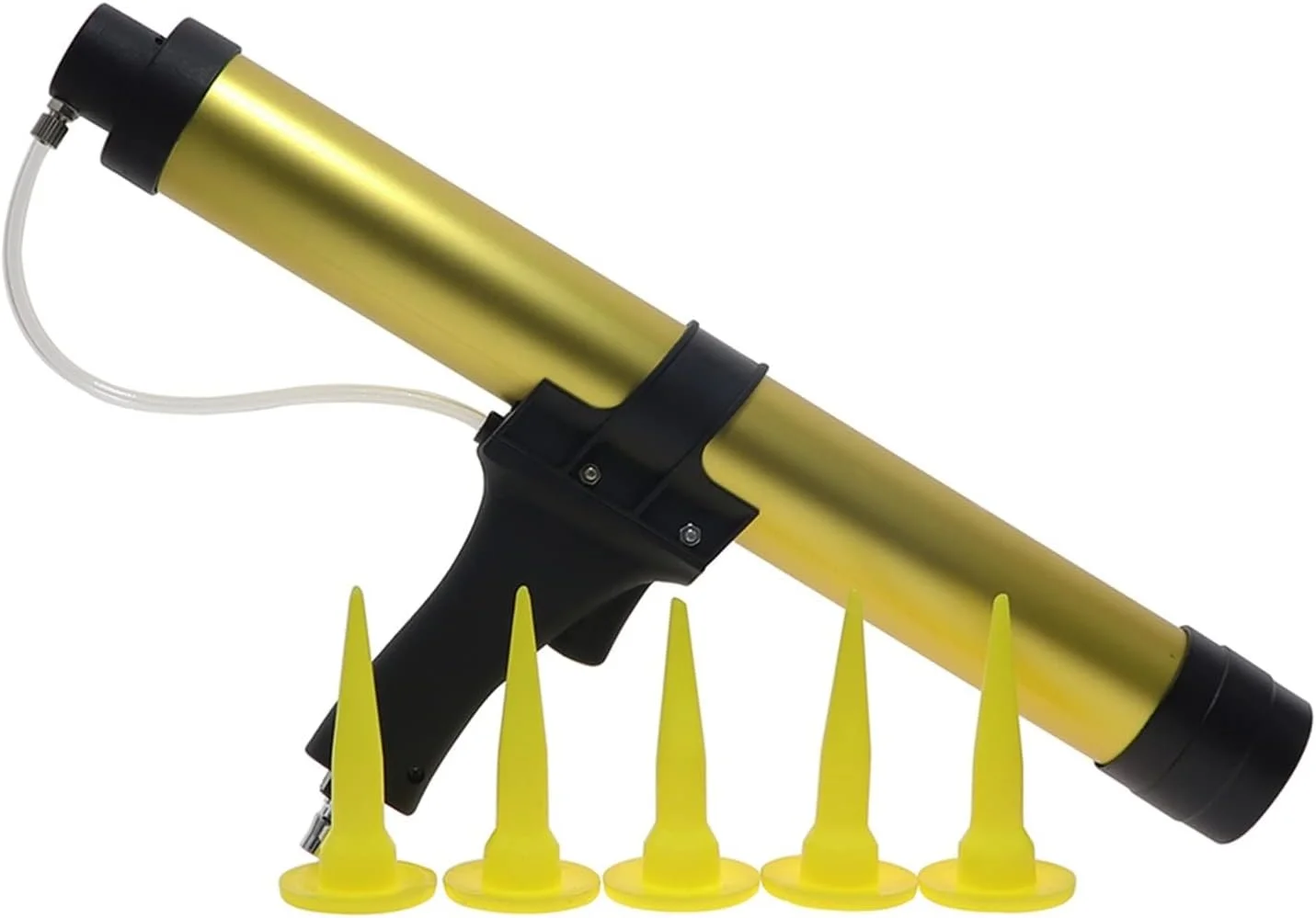 پیستوله بادی رنگ پاش، پیستوله بادی درزگیر، پیستوله بادی سیلیکونی 600 میلی لیتری برای هنر ناخن موقت و سرگرمی خودرو