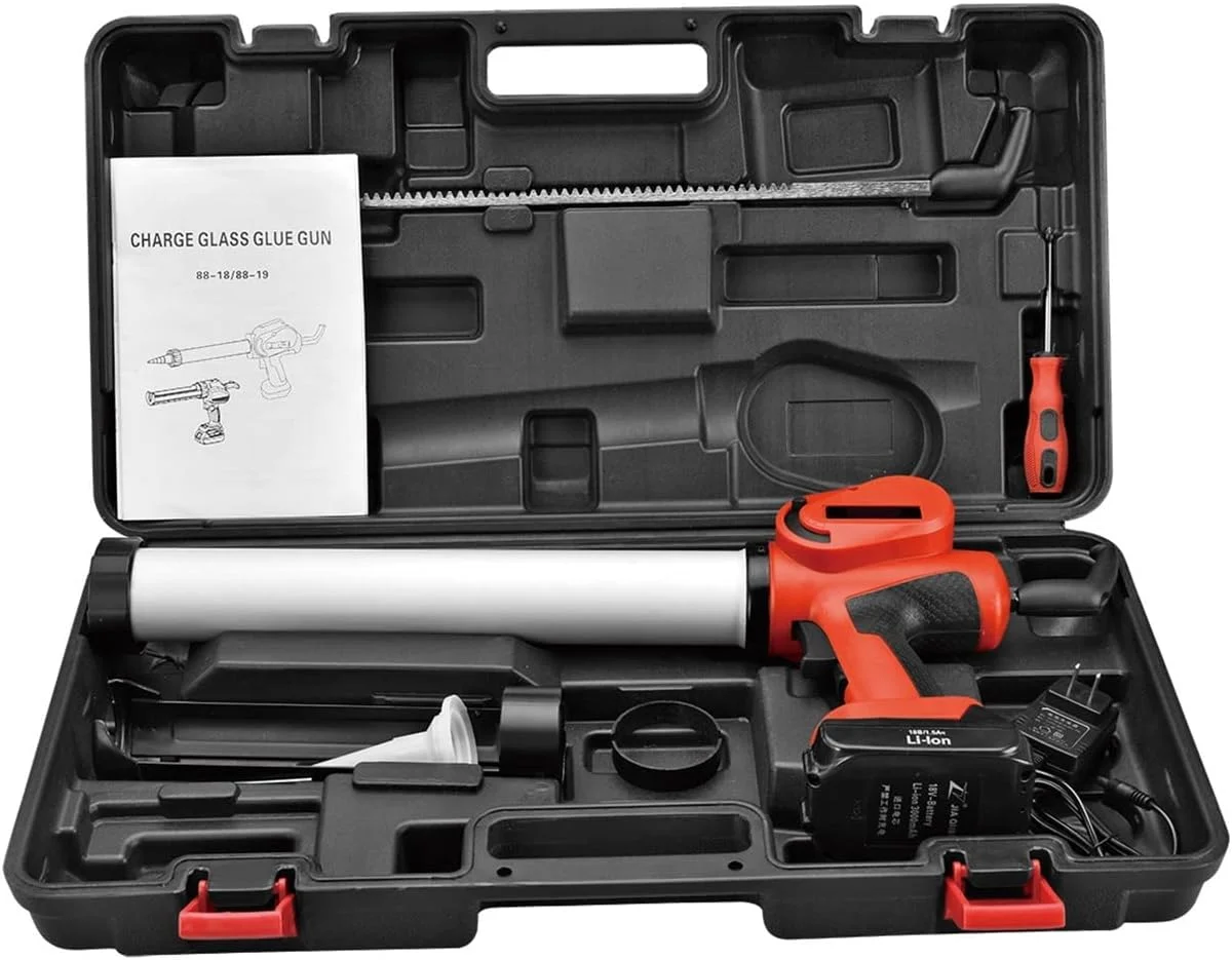 پیستوله رنگ پاش، تفنگ درزگیری برقی با قدرت رانش بالا، شامل دو عدد باتری لیتیومی 18 ولت و یک شارژر، مناسب برای هنر موقت ناخن، خودرو و سرگرمی پیستوله رنگ پاش، تفنگ درزگیری برقی با قدرت رانش بالا، شامل دو عدد باتری لیتیومی 18 ولت و یک شارژر، مناسب برای هنر موقت ناخن، خودرو و سرگرمی