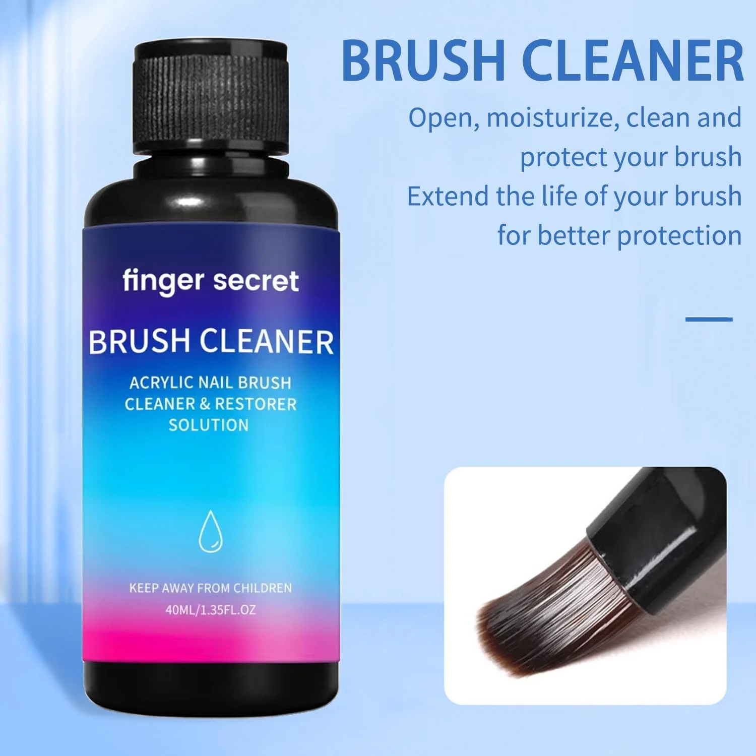 مایع تمیز کننده برس ناخن - کیت تمیز کننده برس ناخن ژلی حرفه ای با مایع آکریلیک برای نیازهای شستشوی قلم شما، تمیز کردن سریع برس های ناخن ژلی، برس های رنگ، ایربراش ها، ابزارهای هنری. مایع تمیز کننده برس ناخن - کیت تمیز کننده برس ناخن ژلی حرفه ای با مایع آکریلیک برای نیازهای شستشوی قلم شما، تمیز کردن سریع برس های ناخن ژلی، برس های رنگ، ایربراش ها، ابزارهای هنری.