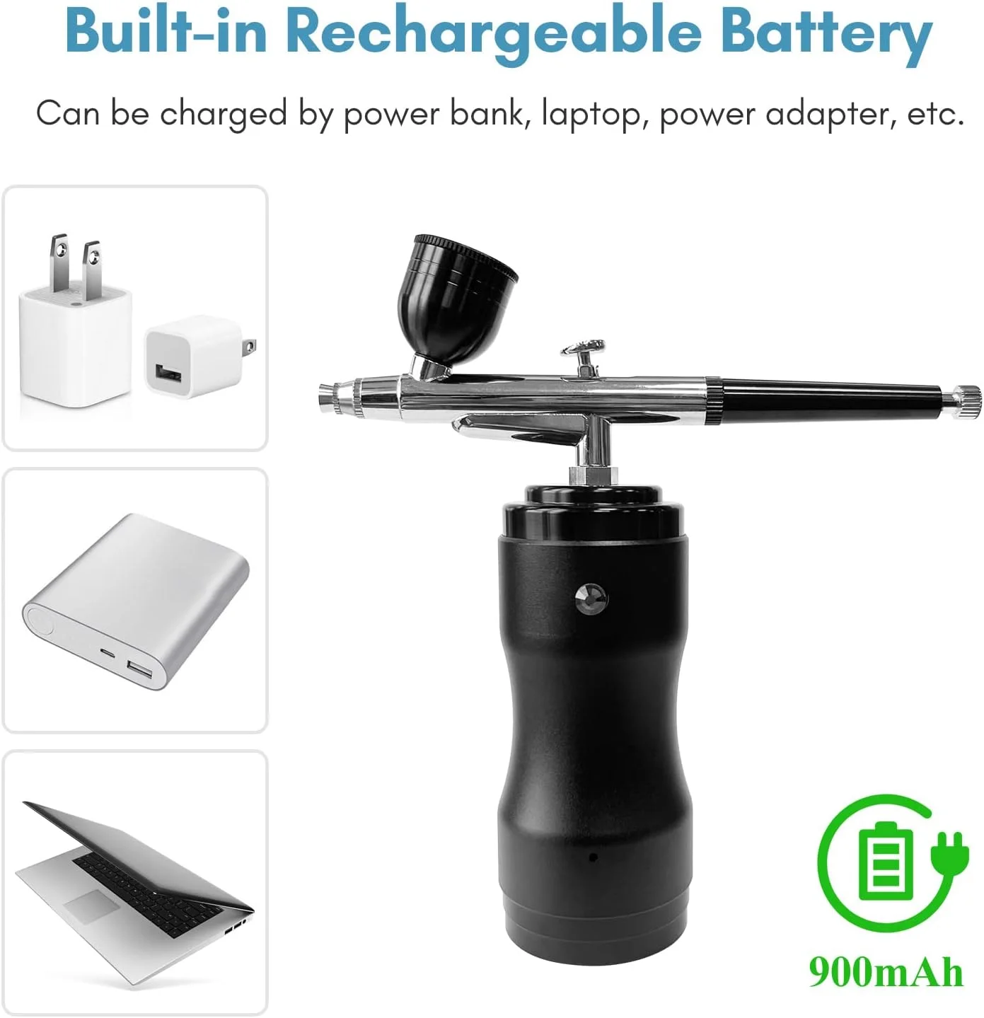 کیت قابل حمل Labymos با کمپرسور، قلم ایربراش بی سیم دستی دو حالته با فشار قابل تنظیم 3 سطحی، باتری داخلی برای نقاشی، رنگ آمیزی مدل، طراحی ناخن، آرایش، تزیین کیک کیت قابل حمل Labymos با کمپرسور، قلم ایربراش بی سیم دستی دو حالته با فشار قابل تنظیم 3 سطحی، باتری داخلی برای نقاشی، رنگ آمیزی مدل، طراحی ناخن، آرایش، تزیین کیک