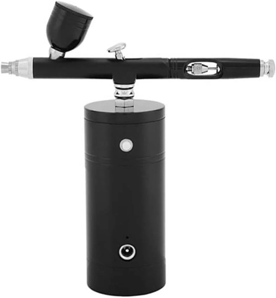 ایر براش اکشن مینی 0.3 میلی متری، کیت تفنگی اسپری، کمپرسور، رنگ، هنر، ناخن، تفنگی اسپری، تغذیه گرانشی، دوال اکشن، ابزار سندبلاست