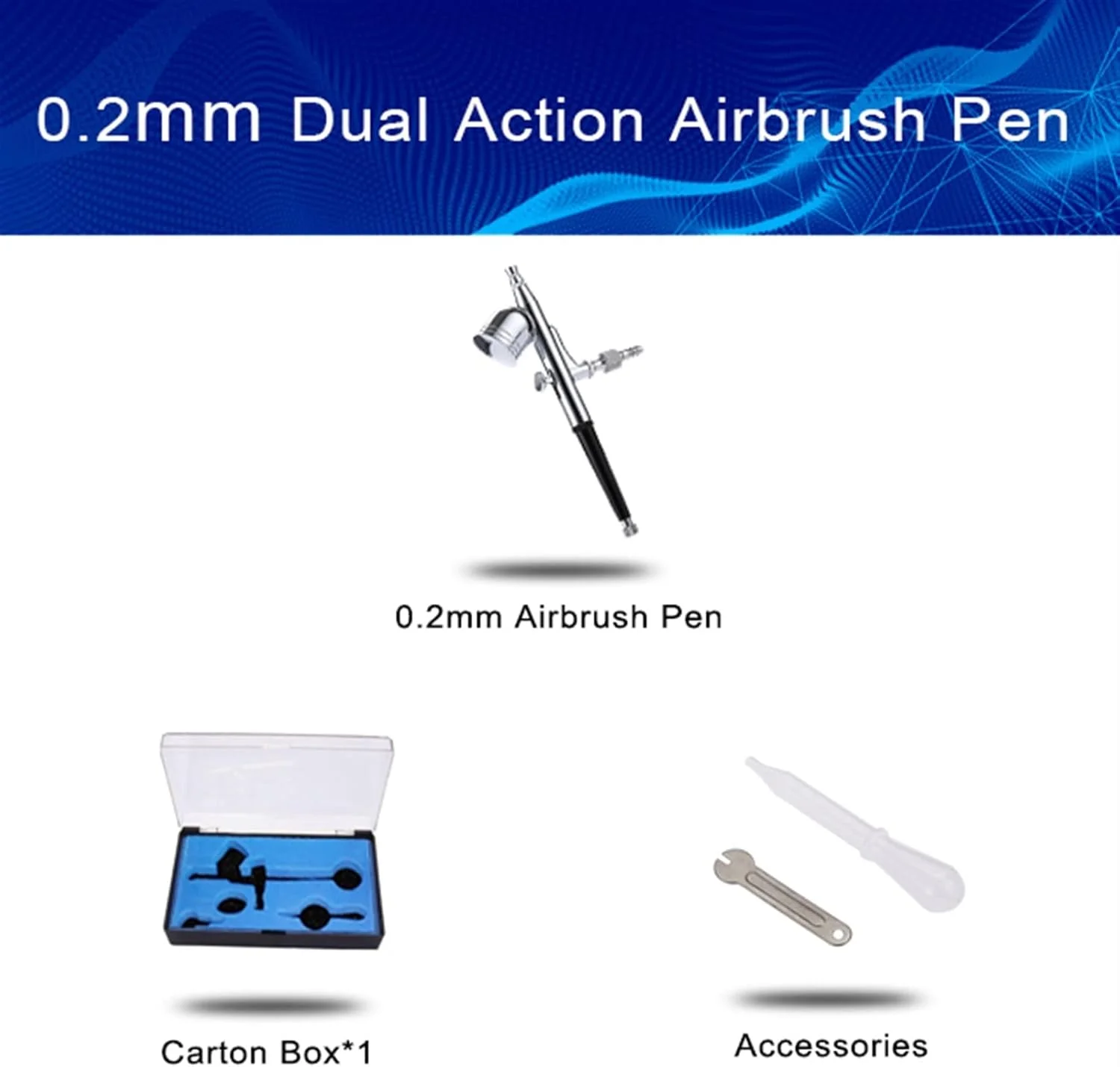 ست ایربراش مینی بی سیم چند منظوره 0.2-0.5 میلی متری برای هنر ناخن، نقاشی و ابزار سندبلاست ست ایربراش مینی بی سیم چند منظوره 0.2-0.5 میلی متری برای هنر ناخن، نقاشی و ابزار سندبلاست