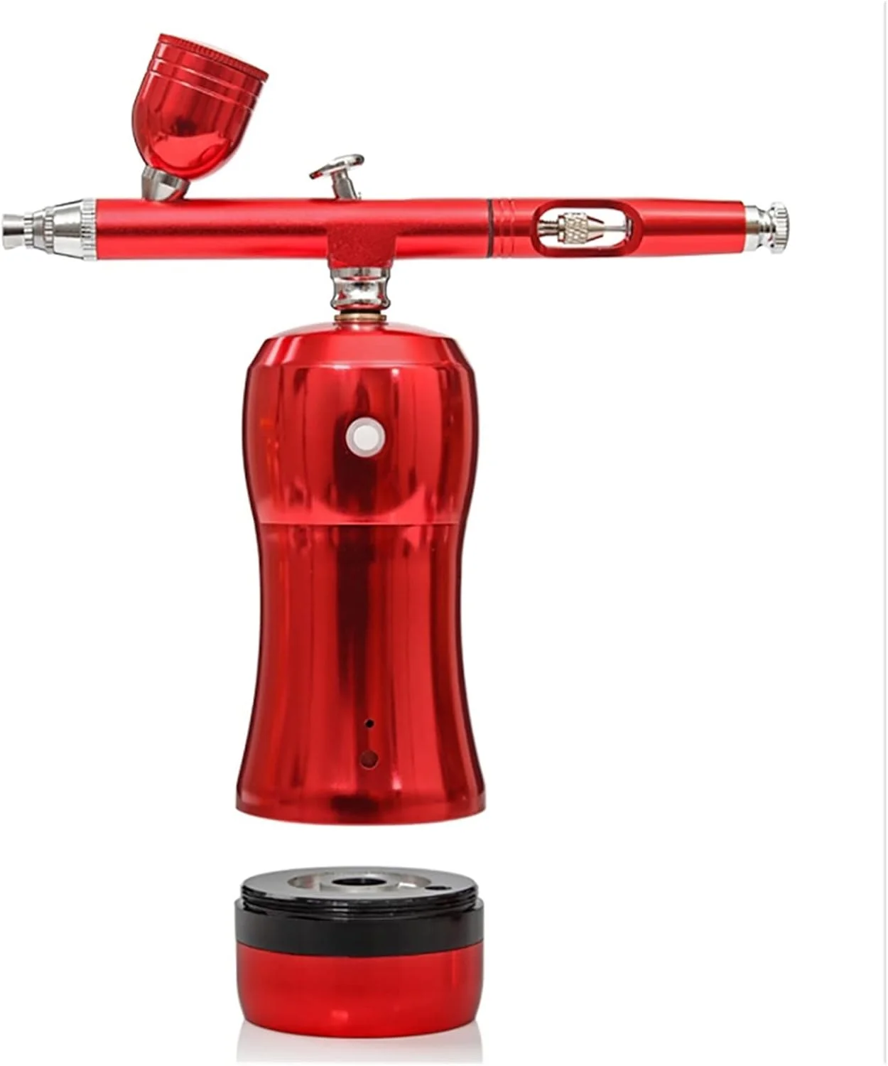 پیستوله رنگ پاش ایربراش با کمپرسور بی سیم قابل شارژ مناسب خودرو، ابزار رنگ پاشی (خاکستری روشن) پیستوله رنگ پاش ایربراش با کمپرسور بی سیم قابل شارژ مناسب خودرو، ابزار رنگ پاشی (خاکستری روشن)