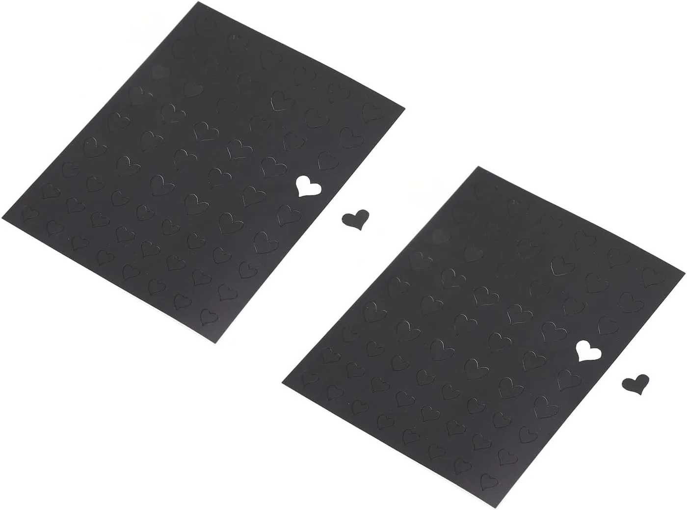 شابلون استیکر ناخن توخالی طرح قلب برای طراحی ناخن و تزئین مهمانی