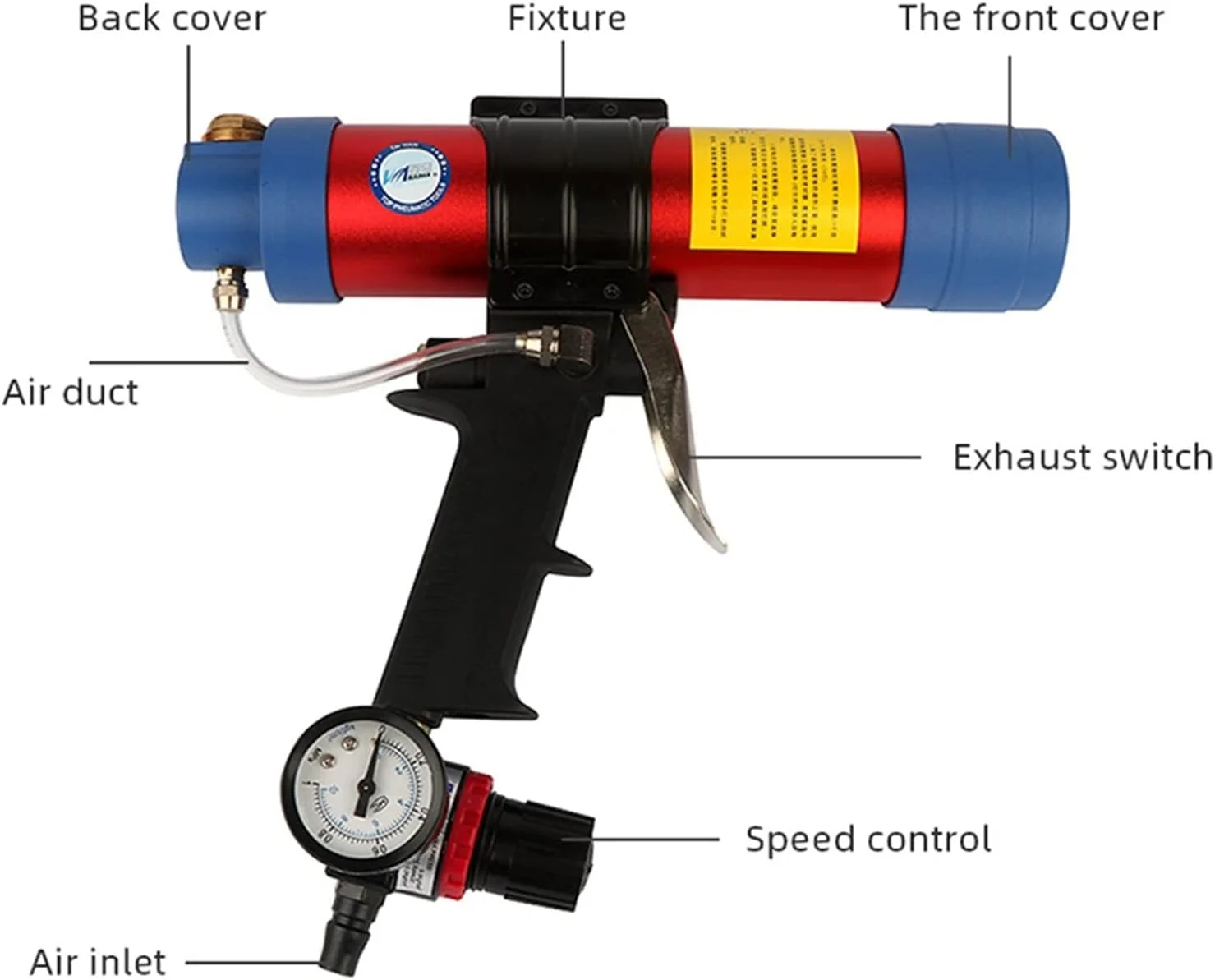تفنگ اسپری رنگ پاش بادی REHOOF 310ML / تفنگ درزگیری بادی / اپلیکاتور سیلیکون / ابزار چسباندن شیشه / تفنگ درزگیری ساختمانی برای هنر ناخن موقت و سرگرمی خودرو تفنگ اسپری رنگ پاش بادی REHOOF 310ML / تفنگ درزگیری بادی / اپلیکاتور سیلیکون / ابزار چسباندن شیشه / تفنگ درزگیری ساختمانی برای هنر ناخن موقت و سرگرمی خودرو
