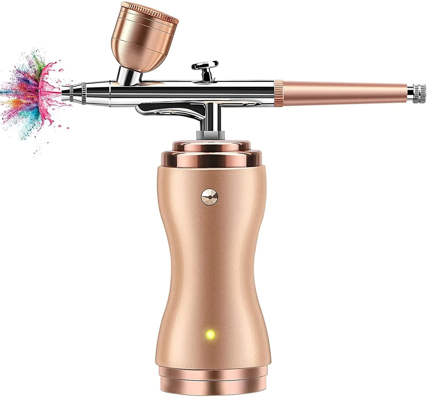 کیت لایموس با کمپرسور، ست ایربراش بی سیم قابل حمل برای نقاشی با فشار 30PSI، مینی دستی دوال اکشن با تغذیه گرانشی و نازل 0.3 میلی متری برای مدل، ناخن، تزیین کیک، طلایی کیت لایموس با کمپرسور، ست ایربراش بی سیم قابل حمل برای نقاشی با فشار 30PSI، مینی دستی دوال اکشن با تغذیه گرانشی و نازل 0.3 میلی متری برای مدل، ناخن، تزیین کیک، طلایی