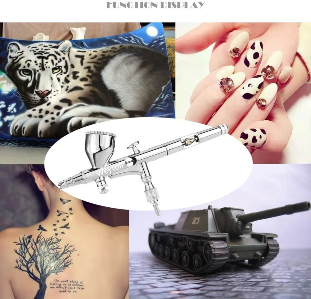 ایرووامی Weytoll ست حرفه ای ایربراش گرانشی برای نقاشی هنری، مانیکور، رنگ آمیزی، مدل سازی، ابزار ایربراش ناخن 0.2 میلی متر 9 سی سی ایرووامی Weytoll ست حرفه ای ایربراش گرانشی برای نقاشی هنری، مانیکور، رنگ آمیزی، مدل سازی، ابزار ایربراش ناخن 0.2 میلی متر 9 سی سی