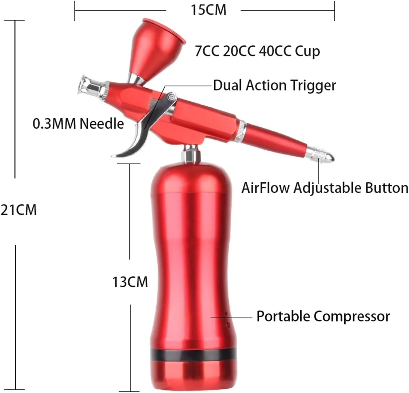 کیت کمپرسور ایربراش بی سیم BREAUX، اسپری دوال اکشن فشار قوی برای هنر، مدل، رنگ بدن، آرایش هنرمند، ناخن، خالکوبی، ابزار کیک (رنگ: قسمت 2) کیت کمپرسور ایربراش بی سیم BREAUX، اسپری دوال اکشن فشار قوی برای هنر، مدل، رنگ بدن، آرایش هنرمند، ناخن، خالکوبی، ابزار کیک (رنگ: قسمت 2)