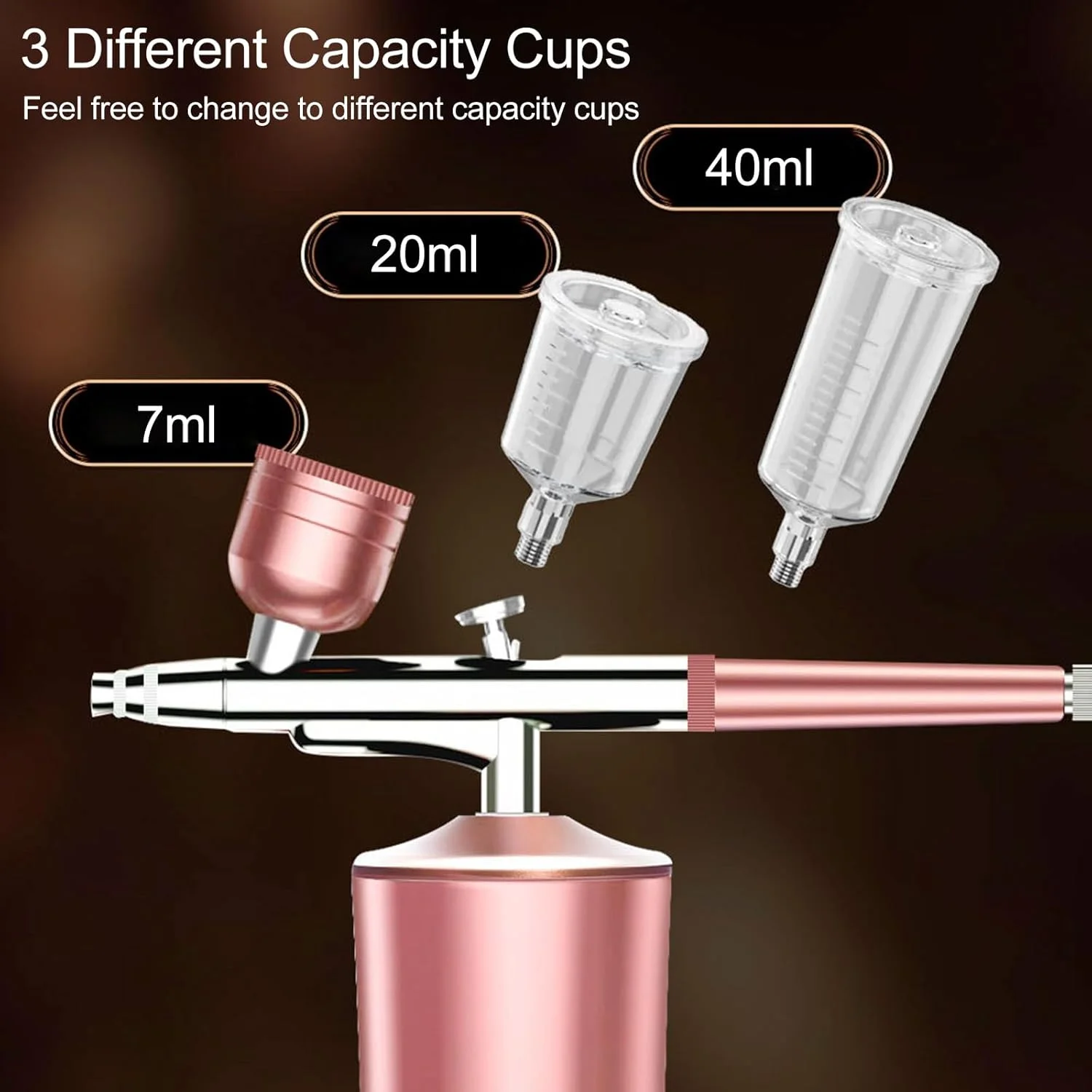 ست ایربراش دستی اتوماتیک بیسیم برای آرایش، طراحی ناخن، تزیین کیک، مدلسازی، نقاشی و آرایشگری ست ایربراش دستی اتوماتیک بیسیم برای آرایش، طراحی ناخن، تزیین کیک، مدلسازی، نقاشی و آرایشگری