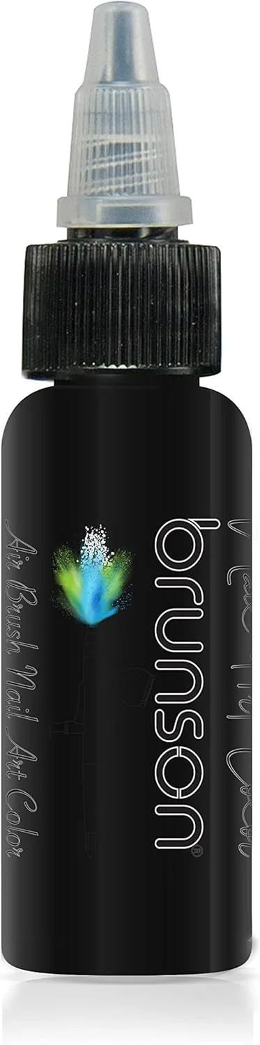 رنگ ایربراش ناخن برانسون زرد فلورسنت 6۰ میلی لیتر